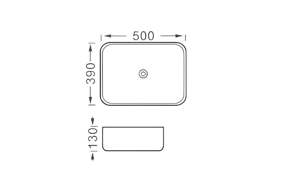 Раковина накладная для установки на столешницу AQUATEK ВЕГА AQ5515-MW 500*390*130, матовый белый Раковина накладная для установки на столешницу AQUATEK ВЕГА AQ5515-MW 500*390*130, матовый белый