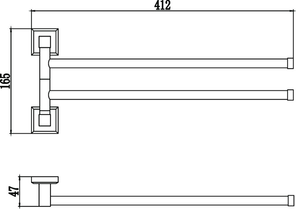 Полотенцедержатель Savol S-009502, хром, артикул S-009502