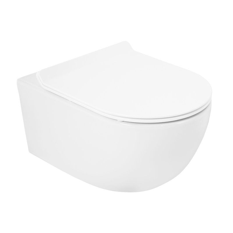 Сиденье дюропласт, soft close, металлическое крепление CZR-090-SC-GM-BORO, артикул CZR-090-SC-GM-BORO