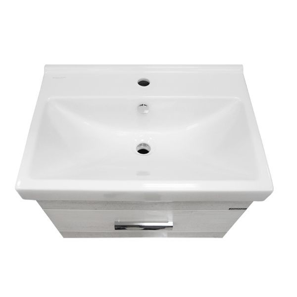 Тумба с раковиной Comforty Никосия 60Н 4142203 Дуб белый