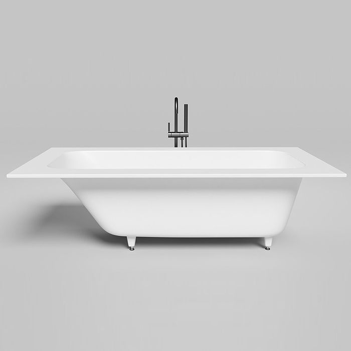 Salini ORLANDA PLUS KIT  Встраиваемая ванна 1900х1000х600мм, "Up&Down", сифон,  щелевой слив-перелив, S-Sense, глянцевый, белый. ¶ Salini ORLANDA PLUS KIT  Встраиваемая ванна 1900х1000х600мм, "Up&Down", сифон,  щелевой слив-перелив, S-Sense, глянцевый, белый. ¶