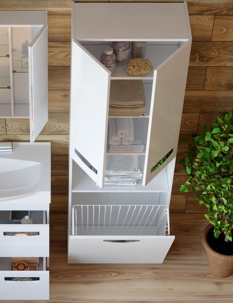 Пенал (60см) VIGO Plaza pn.PLA.60, белый, артикул pn.PLA.60