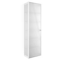 Decor Walther Glas S 4 Шкаф напольный 35x19x120см, стекло белое, цвет: хром ЗАКАЗ ПО ЗАПРОСУ