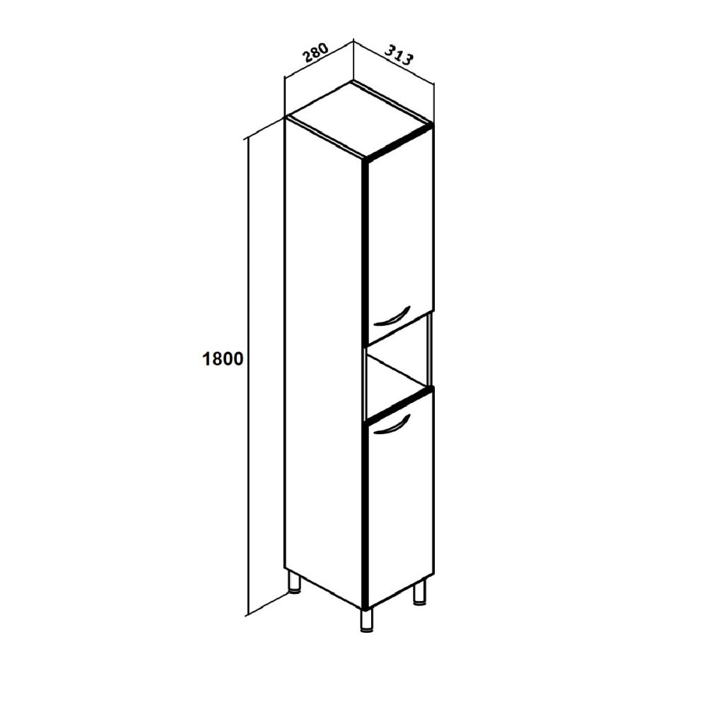 Пенал Runo универсальный  28 (00000000618), артикул 00000000618