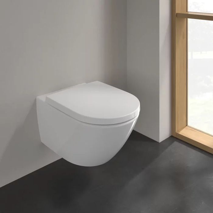 Villeroy&Boch Subway 3.0 Унитаз подвесной, безободковый с Tornado, сиденье в комплекте SoftClosing, цвет альпийский белый Villeroy&Boch Subway 3.0 Унитаз подвесной, безободковый с Tornado, сиденье в комплекте SoftClosing, цвет альпийский белый