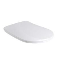 Kerasan Nolita Сиденье для унитаза SLIM быстросъемное, цвет белый глянц, петли хром (микролифт)