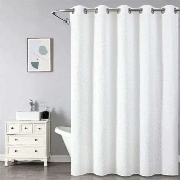 Штора для ванной комнаты Savol SK-FH1820D, белый