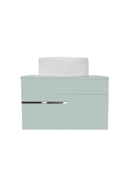 Тумба Runo Вудлайн 65 подвесная оливковая под накладной умывальник (00-00004897)