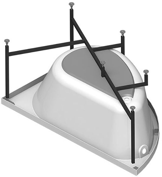 Акриловая ванна Radomir Vannesa Бергамо 168x100 L 2-01-0-1-1-215 Белая без гидромассажа