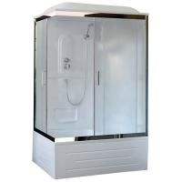 Душевая кабина Royal Bath BP 100х80 RB8100BP1-M-CH-R стекло матовое задняя стенка Белая Душевая кабина Royal Bath BP 100х80 RB8100BP1-M-CH-R стекло матовое задняя стенка Белая