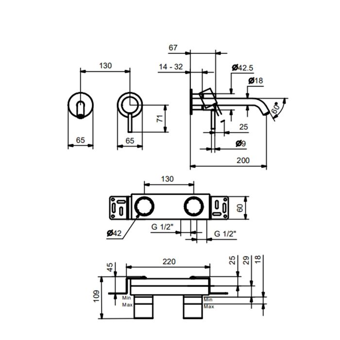 Смеситель для раковины, Fantini, Nostromo Small, тип открывания воды-однорычажный, тип регулирования воды-традиционный картридж, монтаж-встраиваемый, отверстия для монтажа-2, вынос излива, мм-200, без донного клапана, цвет-хром
