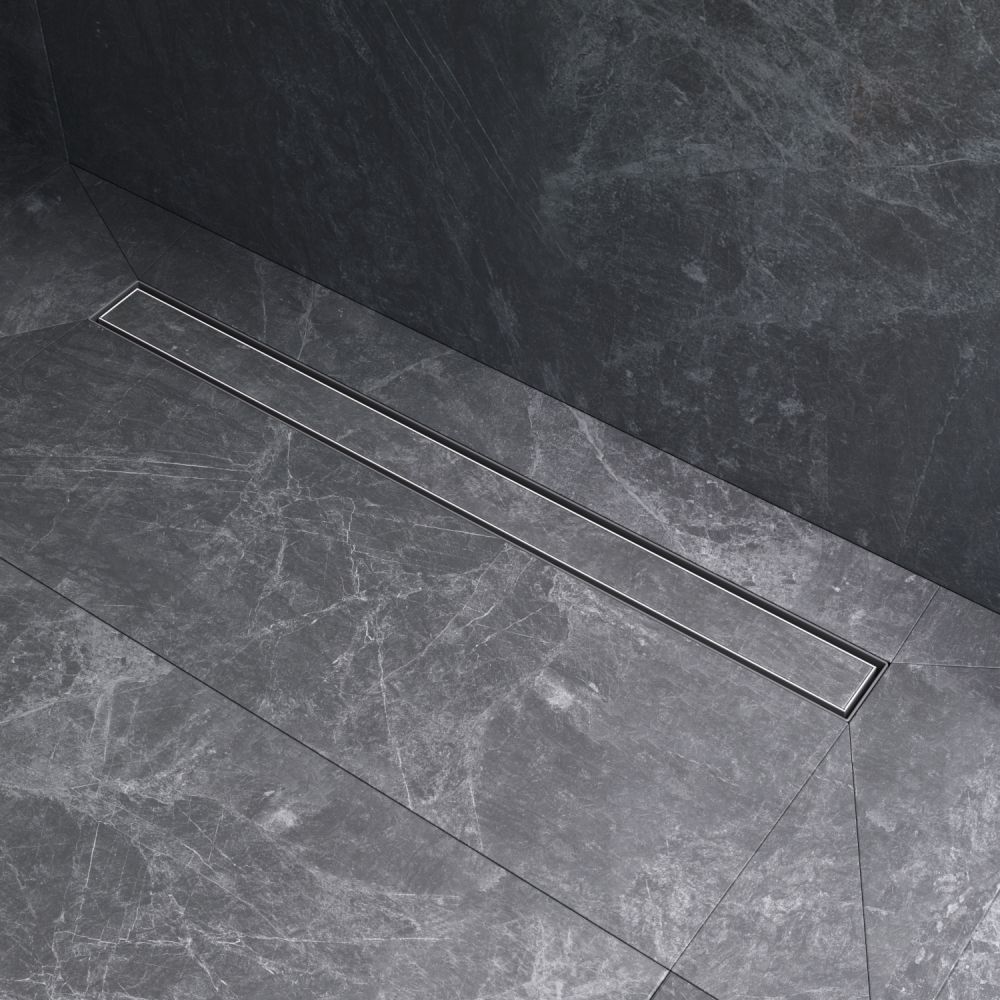 W01SC-U11-080-04SB MasterFlow Трап для душа линейный универс затвор Tile 80см цвет сталь мат W01SC-U11-080-04SB MasterFlow Трап для душа линейный универс затвор Tile 80см цвет сталь мат