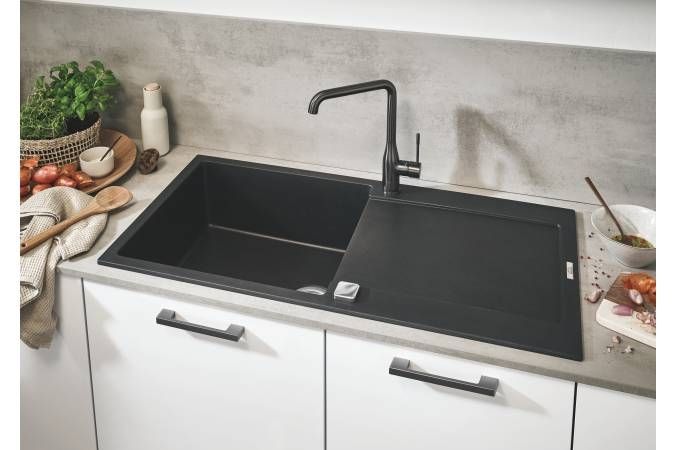 Мойка GROHE K500 с одной чашей, 1000 x 500 мм, черный гранит (31645AP0) Мойка GROHE K500 с одной чашей, 1000 x 500 мм, черный гранит (31645AP0)