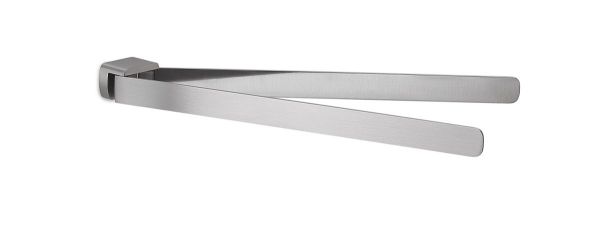 Gedy Pirenei, полотенцедержатель двойной поворотный, цвет зачищенный хром