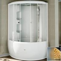 Душевой бокс Radomir Лаура 128x128 1-04-1-0-0-0821 профиль Белый стекло матовое