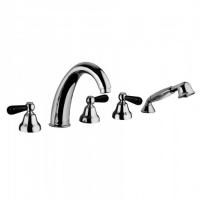 Bongio Mille Nuits Смеситель для ванны, цвет золото/черный фарфор