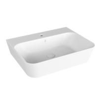AZZURRA BUILD  раковина подвесная/накладная  65х50х16 см с 1 отв. под смеситель , цвет белый