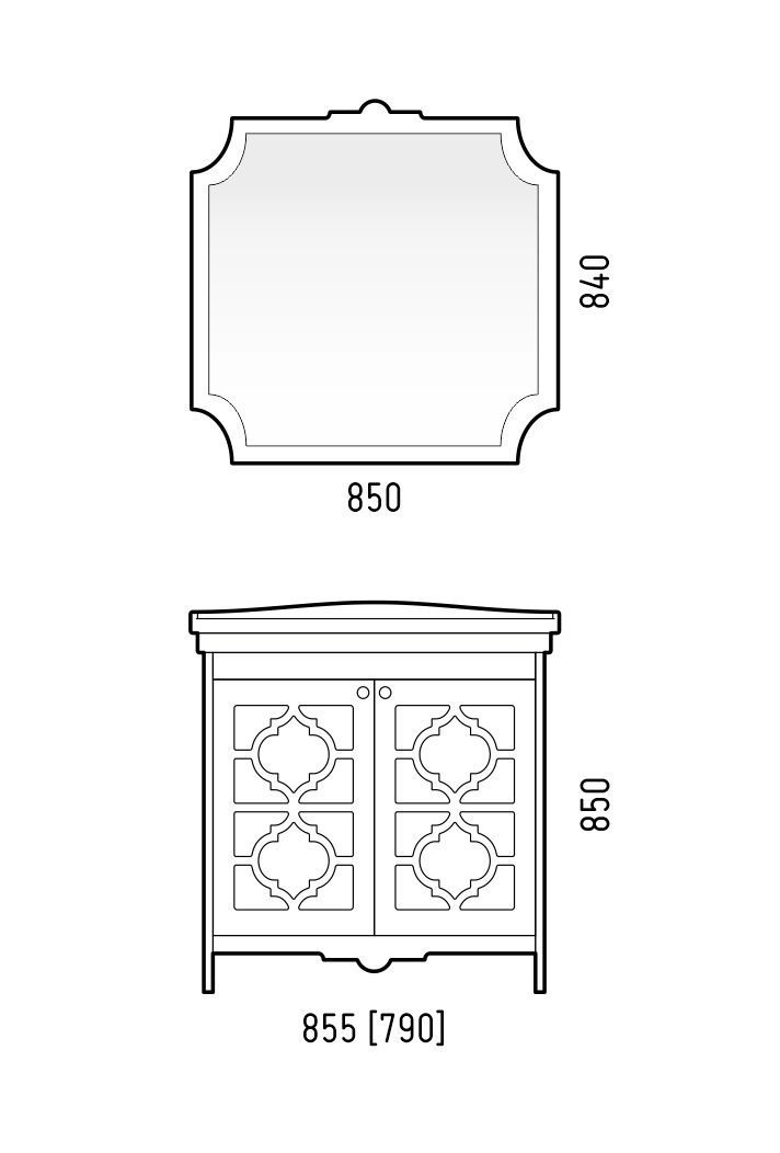 Зеркало "Манойр 85"