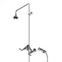 Stella Italica Leve Душевой комплект 3284/33-90: смеситель, штанга+ручной+верхний душ 90мм, цвет: хром