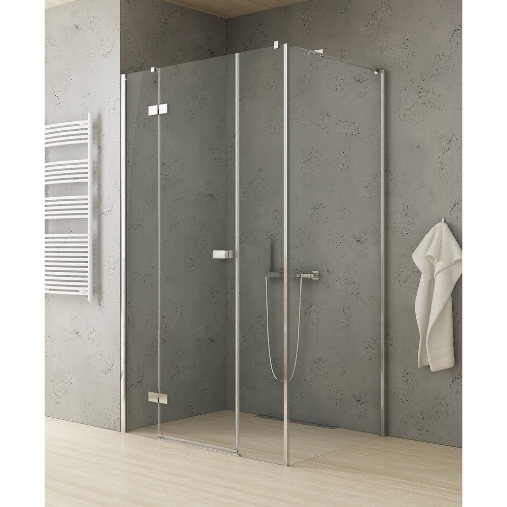 Душевое ограждение NEW TRENDY REFLEXA PLUS L 130x80x200 EXK-1220 (хром)