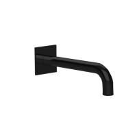 Излив, Almar, Waterfalls, настенный, вынос излива, мм-240, стандарт подводки-1/2", с квадратным отражателем, цвет-черный матовый Излив, Almar, Waterfalls, настенный, вынос излива, мм-240, стандарт подводки-1/2", с квадратным отражателем, цвет-черный матовый