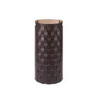 ADJ Круглая корзина для белья, D33x68 см., цвет: шоколад/капучино