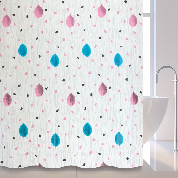 Штора для ванной комнаты Savol S-8PEVA11, листья