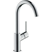 Смеситель для раковины, Hansgrohe, Talis, тип открывания воды-однорычажный, тип регулирования воды-керамический узел смешивания, отверстия для монтажа-1, высота, мм-300, вынос излива, мм-154, тип излива-поворотный, донный клапан-есть, цвет-хром Смеситель для раковины, Hansgrohe, Talis, тип открывания воды-однорычажный, тип регулирования воды-керамический узел смешивания, отверстия для монтажа-1, высота, мм-300, вынос излива, мм-154, тип излива-поворотный, донный клапан-есть, цвет-хром