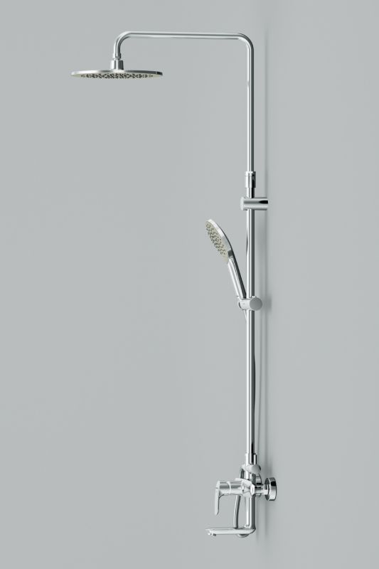 F0780964 Like,душ.система,набор:см-ль д/ванны/душа,верхний душ d250 мм, ручной душ 120 мм, 3 функции