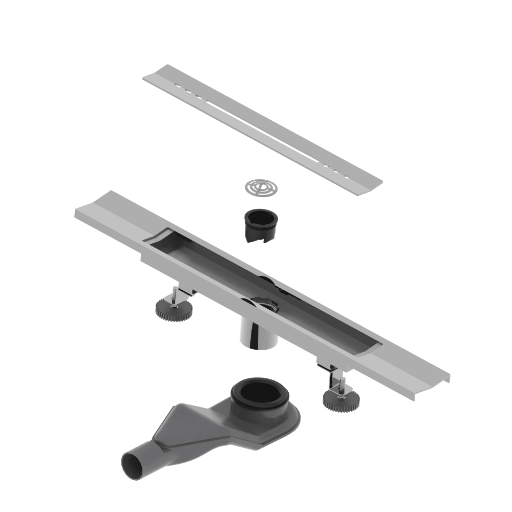 Душевой трап, обрезной, V-образный, сатин RGW SDR-53S (800)