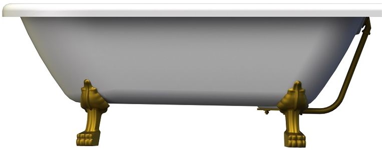 Акриловая ванна Radomir Венеция 175х80 1-01-4-0-1-139 Белая с ножками бронза