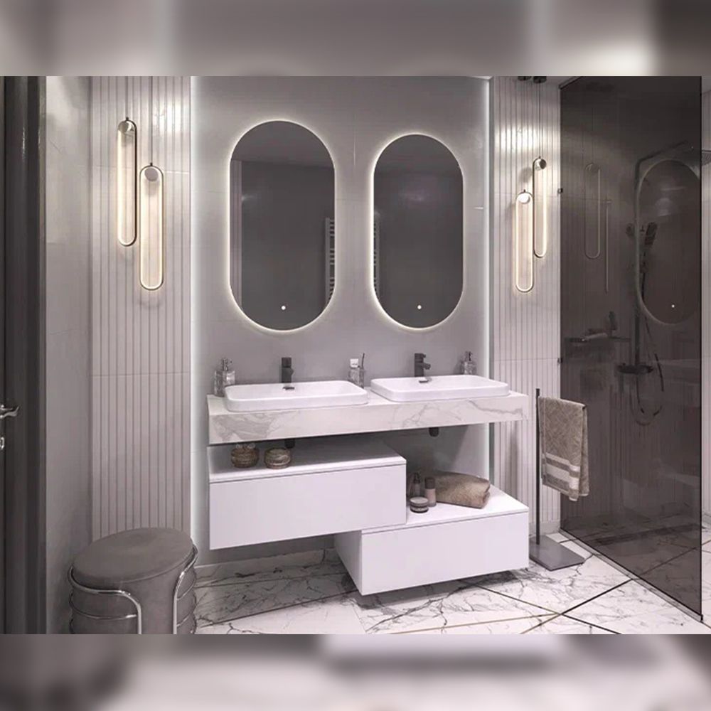 Столешница Velvex Unit 140, белый мрамор