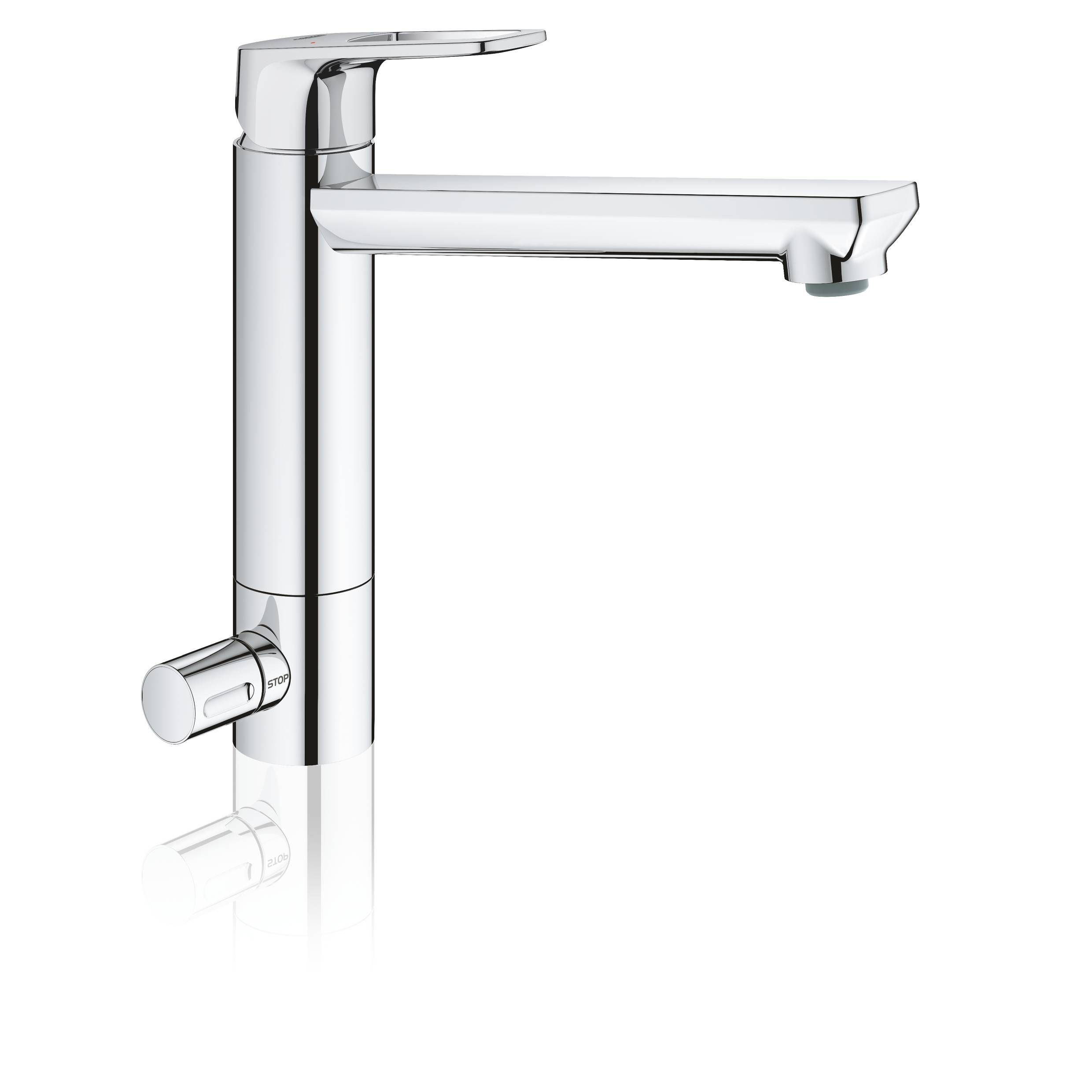 Смеситель для кухни GROHE BauLoop с запорным вентилем, средний излив, хром (31713000) Смеситель для кухни GROHE BauLoop с запорным вентилем, средний излив, хром (31713000)