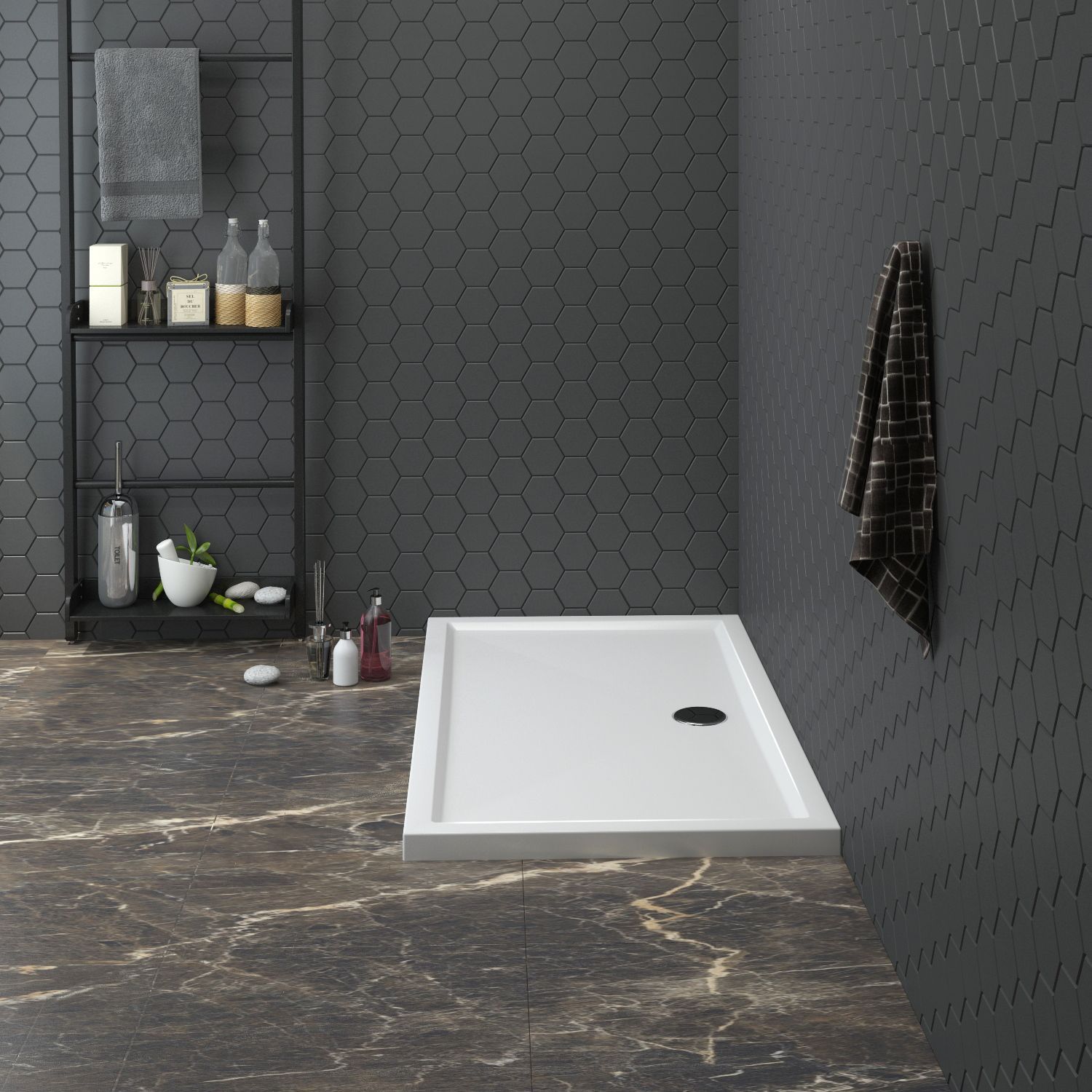 Акриловый душевой поддон Lavinia Boho One 37019140, прямоугольный, 140 х 80 см