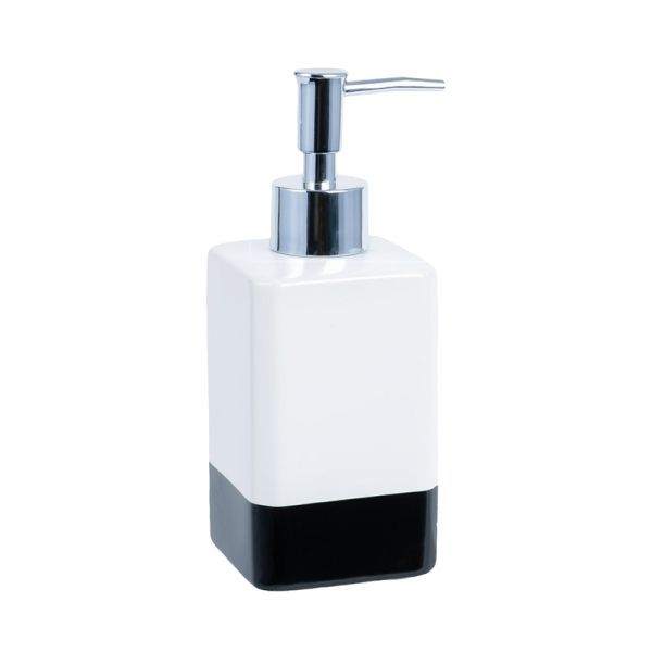Дозатор жидкого мыла FIXSEN TEXT FX-230-1, белый/черный