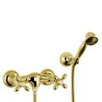 Fima Carlo Frattini Olivia Смеситель для душа, настенный, с ручным душем, цвет: золото Fima Carlo Frattini Olivia Смеситель для душа, настенный, с ручным душем, цвет: золото