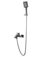 Смеситель для ванны с душем WONZON & WOGHAND FLEX, Темный графит (WW-88037072-BGM)