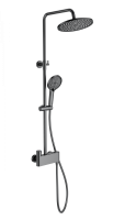 Душевая система с термостатом WONZON & WOGHAND MUSE Corno, Темный графит (WW-B3110-BGG)