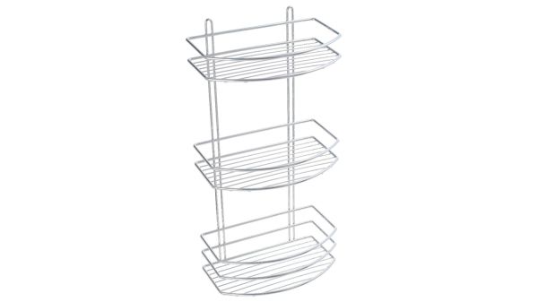 Полка Fixsen овальная трехэтажная цвет серый (FX-720-3)