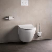 TOTO NC Унитаз 380x530x340мм, подвесной, без сиденья, безободковый, Tornado Flush, CeFiONtect, цвет: белый