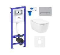Комплект для подвесного унитаза 7 в 1 Lavinia Boho Relfix Smart V-Clean 87561119