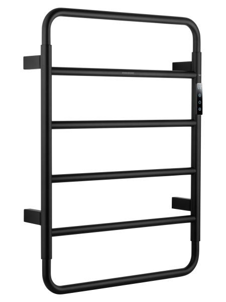 Полотенцесушитель электрический WONZON & WOGHAND WISMAR, Черный матовый (WW-AL201-MB)