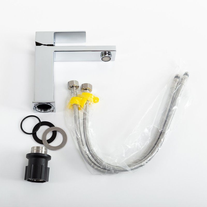 SLIDER-LS-01-W0 Смеситель для раковины однорычажный без донного клапана, хром, артикул SLIDER-LS-01-W0