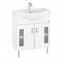 Тумба Onika Кристалл 70 напольная, белая (ум. Erica 70)