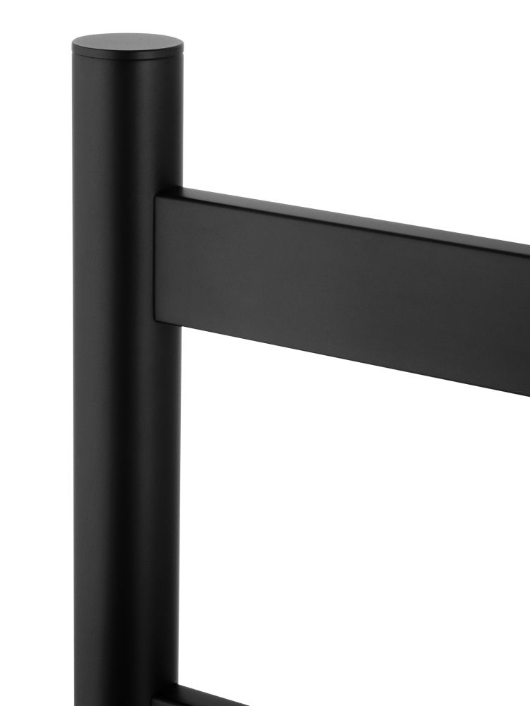 Полотенцесушитель электрический напольный WONZON & WOGHAND ESSEN, Черный матовый (WW-A407-MB)