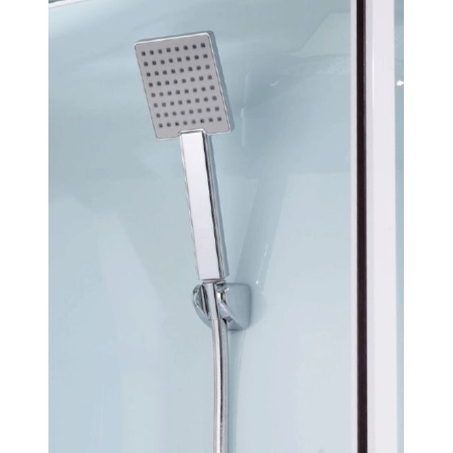 Душевая кабина Orans EW-112 100x100 с гидромассажем профиль Белый задние стенки Белые