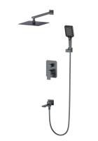 Душевая система встраиваемая WONZON & WOGHAND, Темный графит (WW-88939011-BGM)
