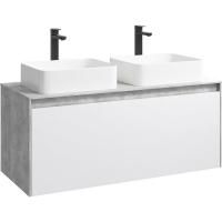 Mobi Корпус подвесной тумбы 120 см под умывальник , цвет бетон светлый