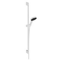 Душевой гарнитур, Hansgrohe, Pulsify Select, размер штанги, мм-959, шланг-есть, размер душевого диска, мм-105, количество режимов-3, тип струи-PowderRain, IntenseRain, массажная,  переключение типов струи с помощью кнопки Select, держатель для ручного душ Душевой гарнитур, Hansgrohe, Pulsify Select, размер штанги, мм-959, шланг-есть, размер душевого диска, мм-105, количество режимов-3, тип струи-PowderRain, IntenseRain, массажная,  переключение типов струи с помощью кнопки Select, держатель для ручного душ