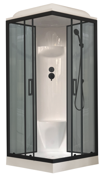 Душевая кабина Royal Bath  RB 80HP6-GT-BL (серое/прозрачное)